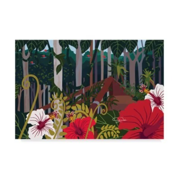 Cindy Wider 'Tropical Bay' Canvas Art, 16x24, Trademark Fine Art, Mfr#: ALI41611-C1624GG